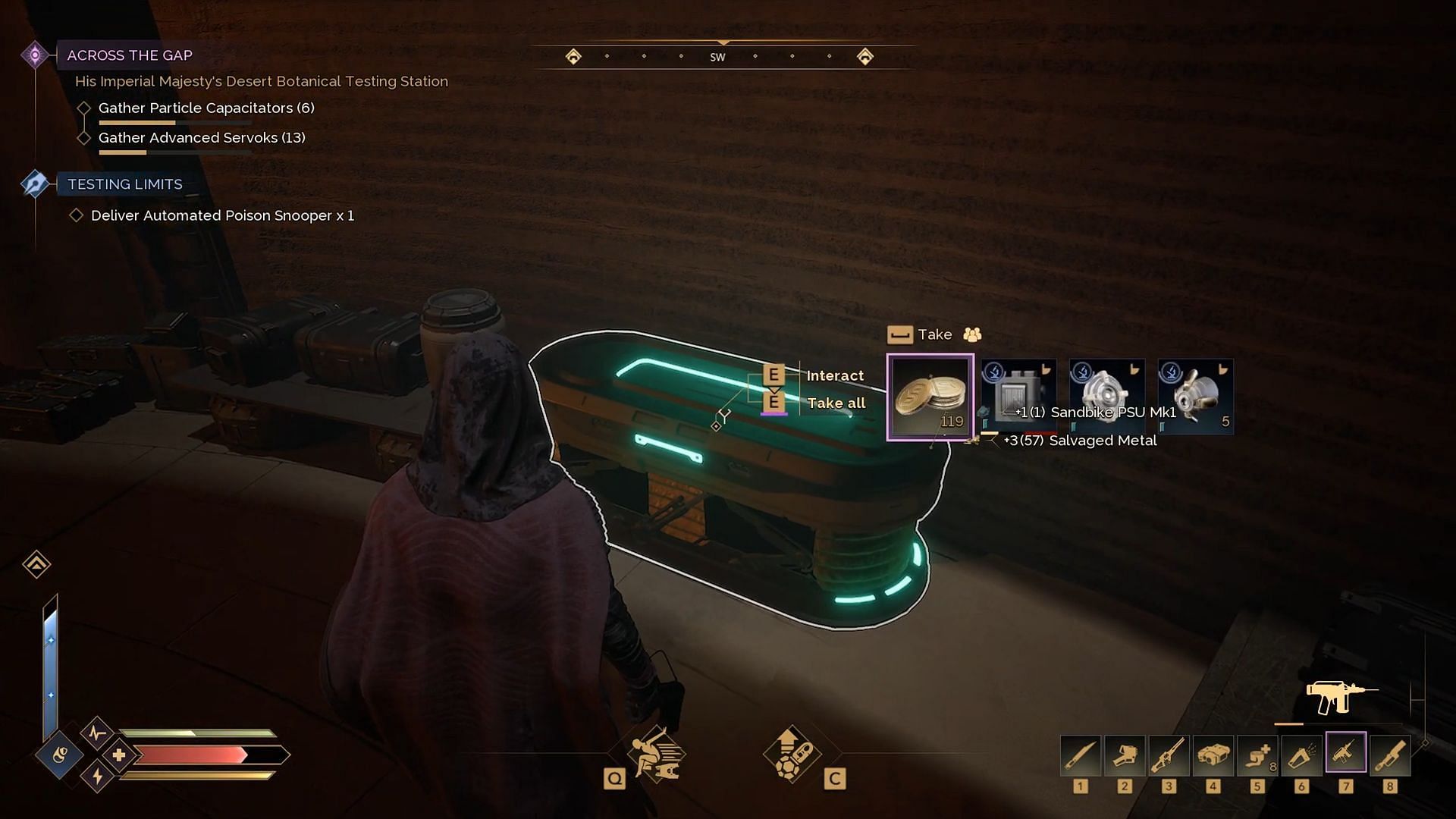 These two materials are often acquired side by side in the same locations across Arrakis (Image via Funcom)